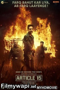 Article 15 (2019) Bollywood Movie poster