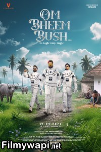 Om Bheem Bush (2024) Hindi Dubbed Movie poster