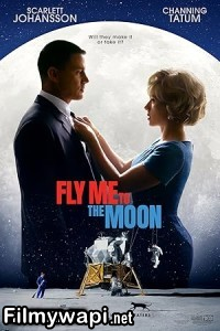 Fly Me To The Moon (2024) Hollywood Hindi Dubbed poster