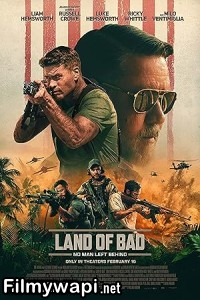 Land Of Bad (2024) Hollywood Hindi Dubbed poster