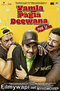 Yamla Pagla Deewana Phir Se (2018) Bollywood Movie poster