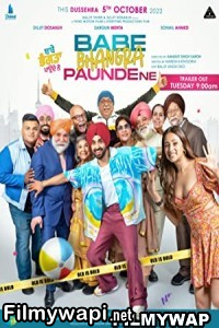 Babe Bhangra Paunde Ne (2022) Punjabi Movie poster