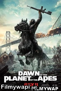 Dawn Of The Planet Of The Apes (2014) Hindi Dubbed poster