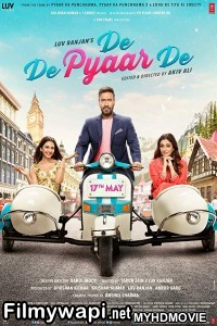 De De Pyaar De (2019) Bollywood Movie poster